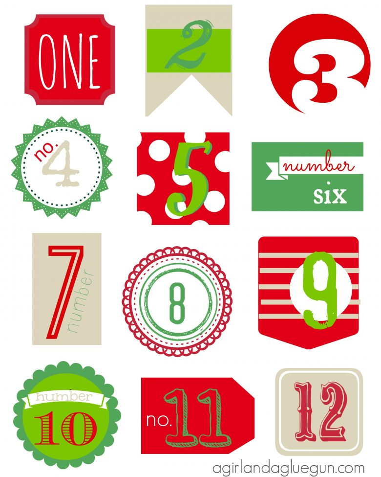 Free Printable 12 Days Of Christmas Tags