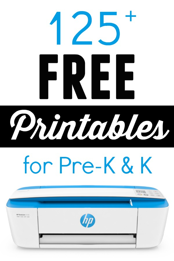 125 Free Printables For Pre K And Kindergarten