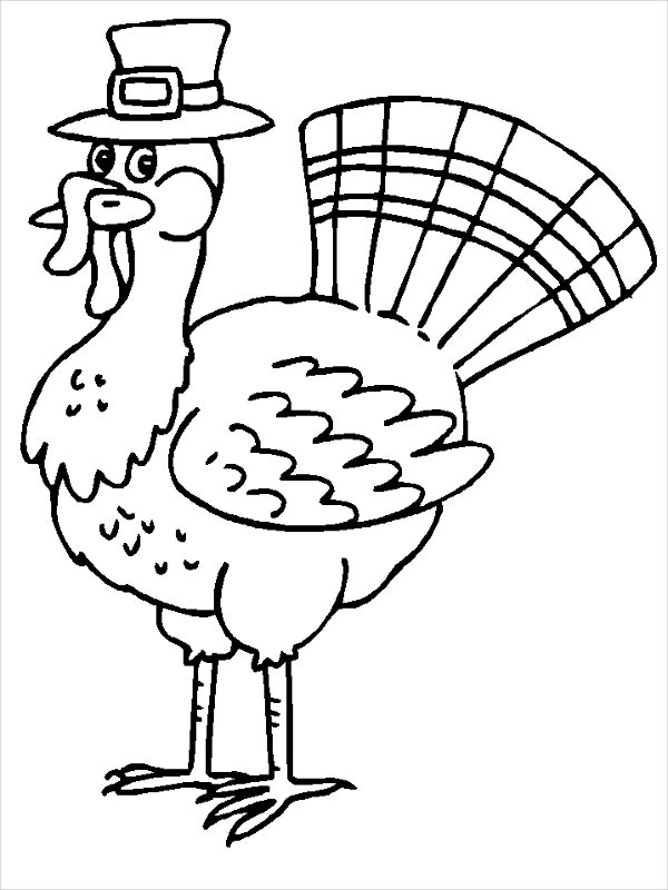 13 Turkey Shape Templates Coloring Pages PDF DOC 