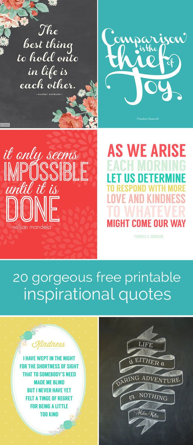 20 Gorgeous Printable Quotes Free Inspirational Quote 