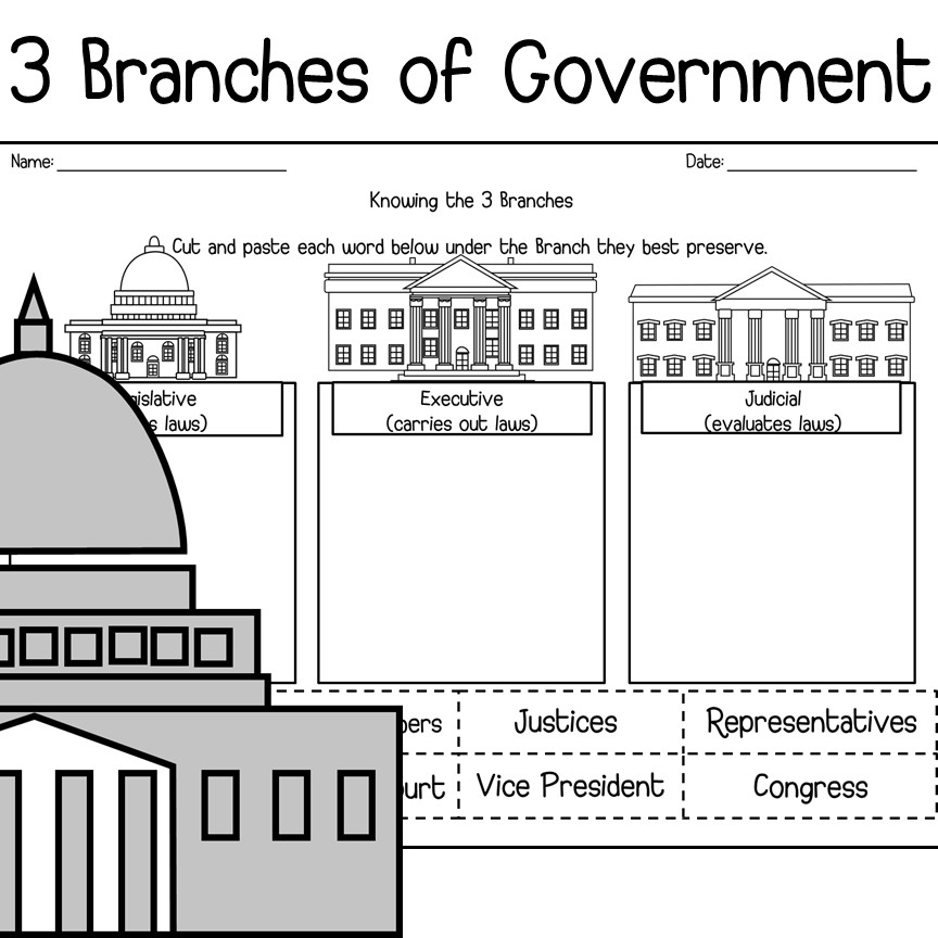 3 Branches Of Government Madebyteachers