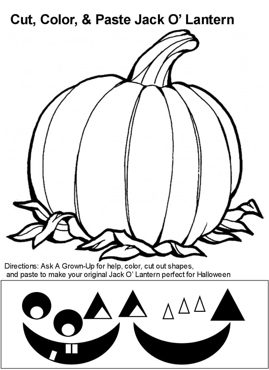 30 Free Printable Jack O Lantern Coloring Pages