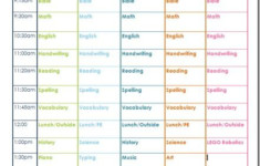 3rd Grade Daily Homeschool Schedule Confessions Of A