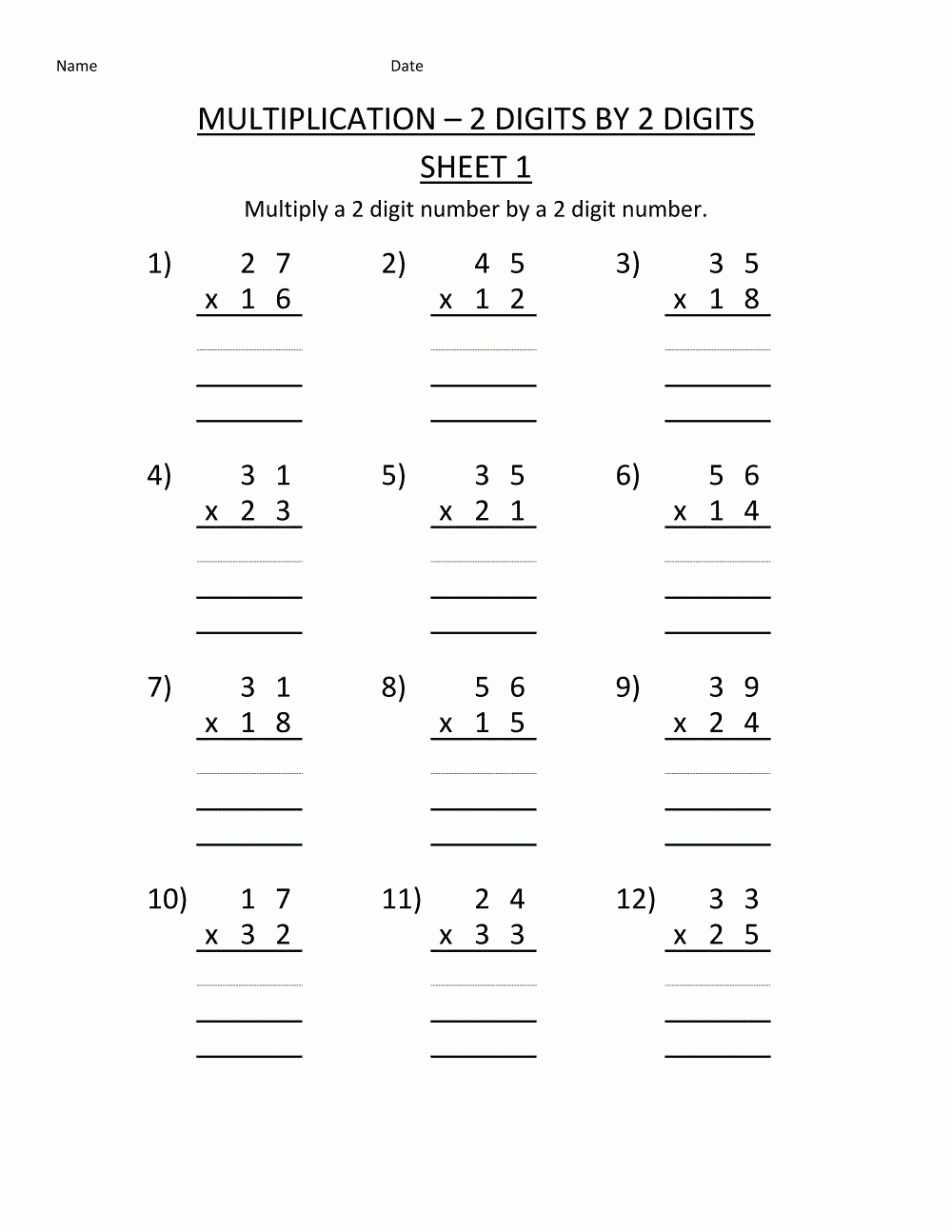 4th Grade Worksheets With Math Exercises 4th Grade Math 