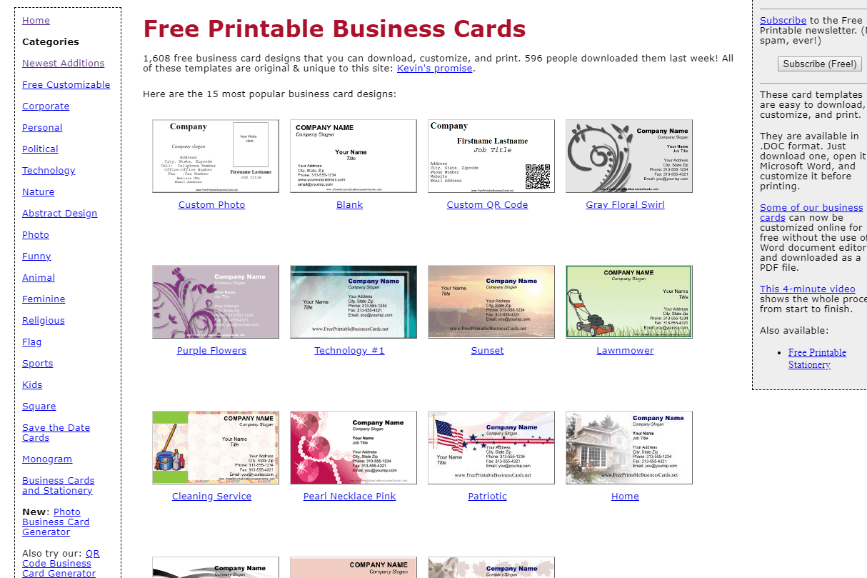 8 Best Places To Find Free Business Card Templates