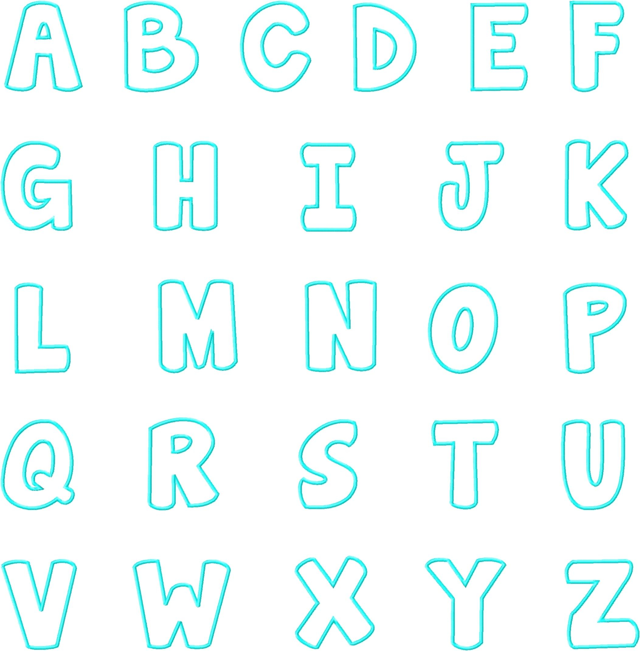 Alphabet Template Large To Print