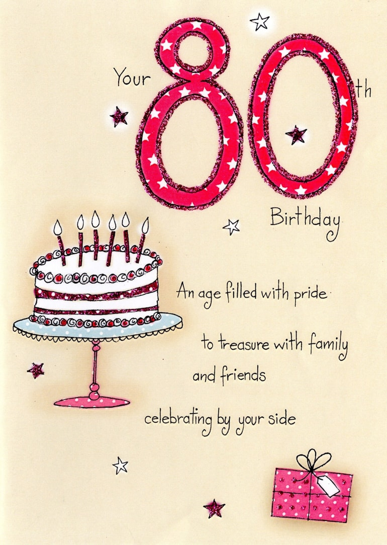 Free Printable 80th Birthday Cards - FreePrintableTM.com ...