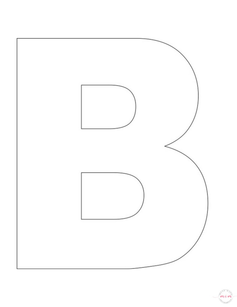 Letter B Template Free Printable - FreePrintableTM.com ...