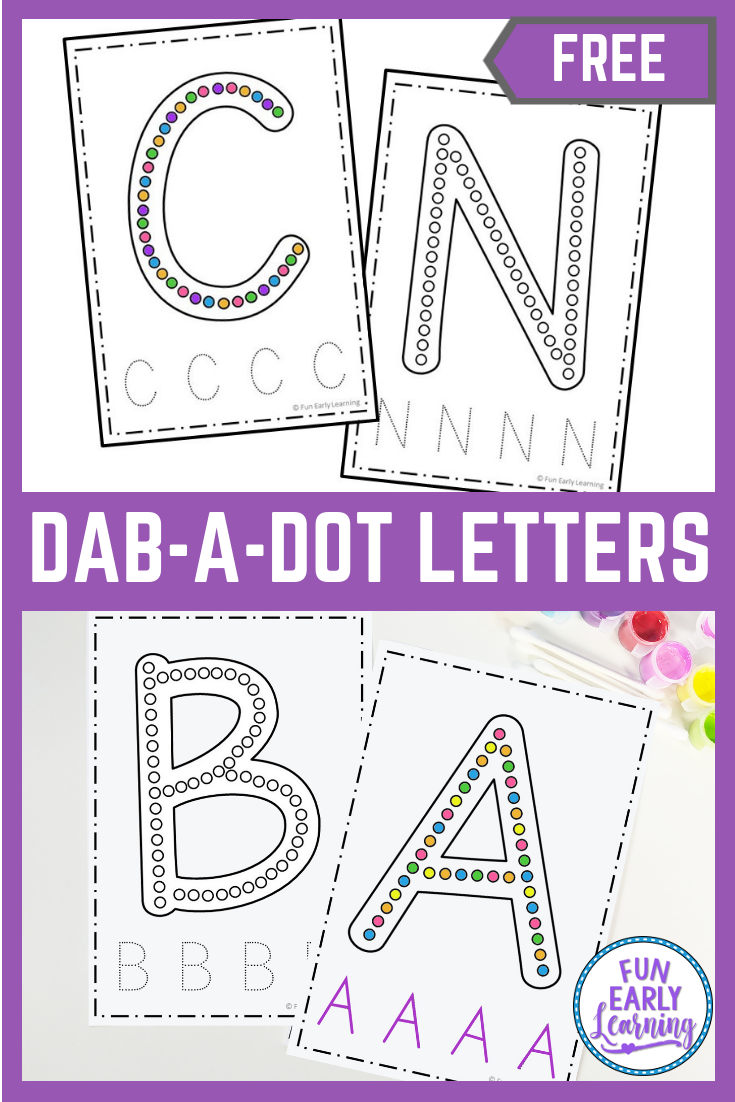 Dab a Dot Letters Q Tip Painting Dot Letters Alphabet 