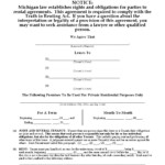 Download Free Michigan Residential Lease Agreement