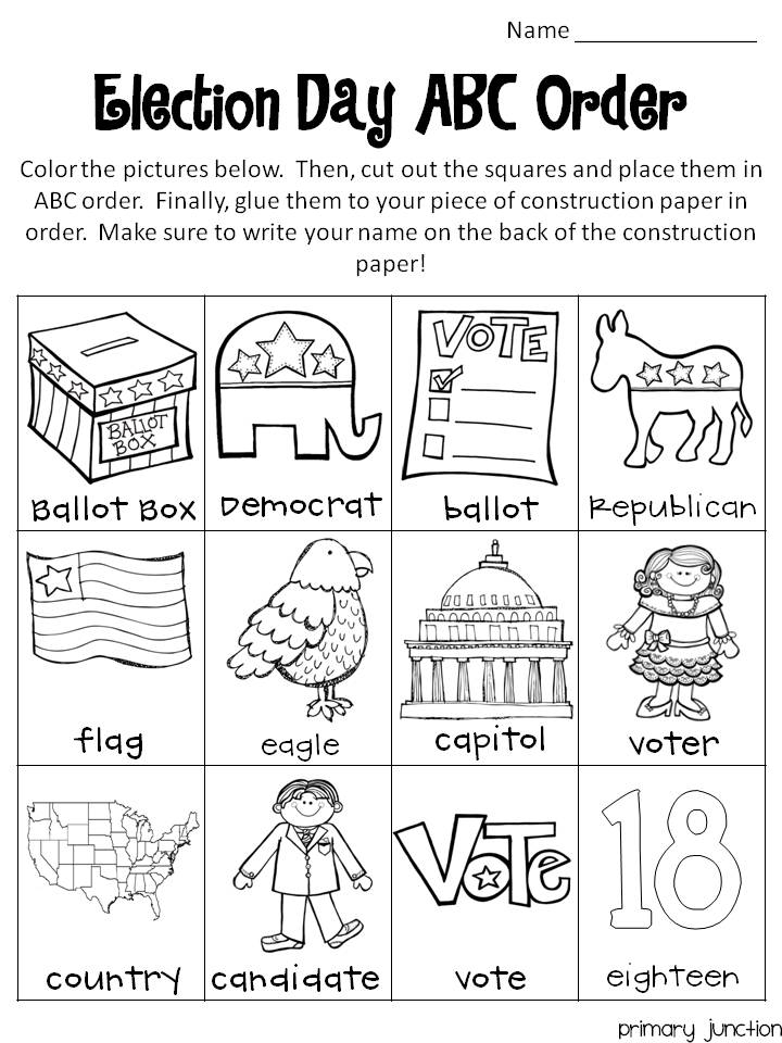 Election Day Freebie Classroom Freebies