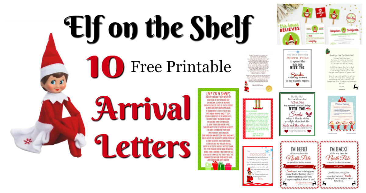 Elf On The Shelf Ideas For Arrival 10 Free Printables 