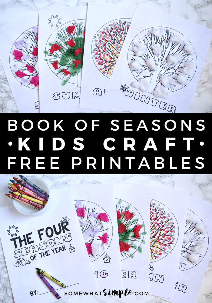 Four Seasons Free Printable Craft For Kids Somewhat Simple