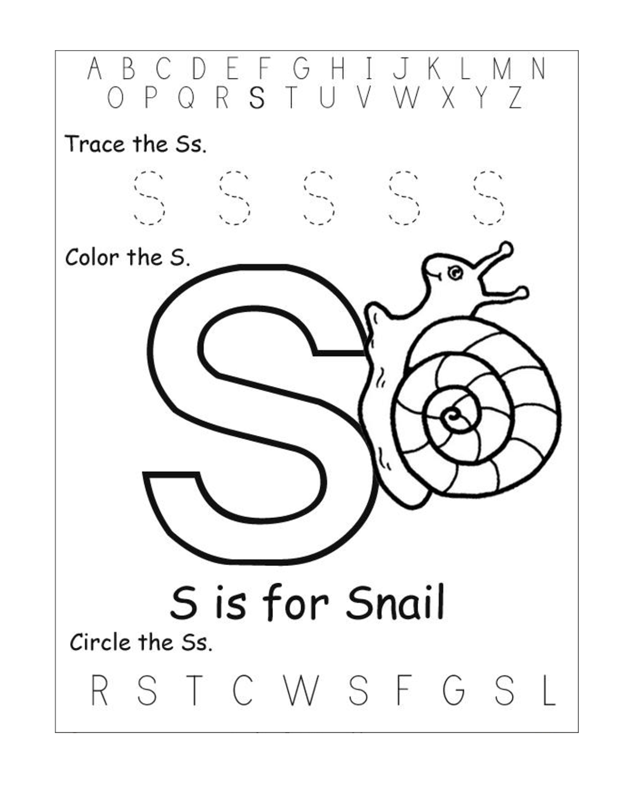 Free ABC Worksheets For Pre K Activity Shelter