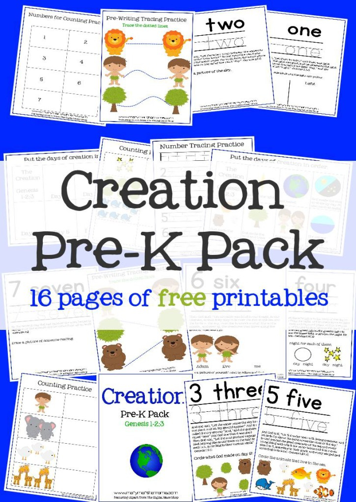 FREE Creation Preschool Pack Free Homeschool Deals