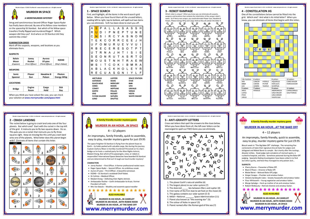 Free Printable Mystery Games Pdf Download