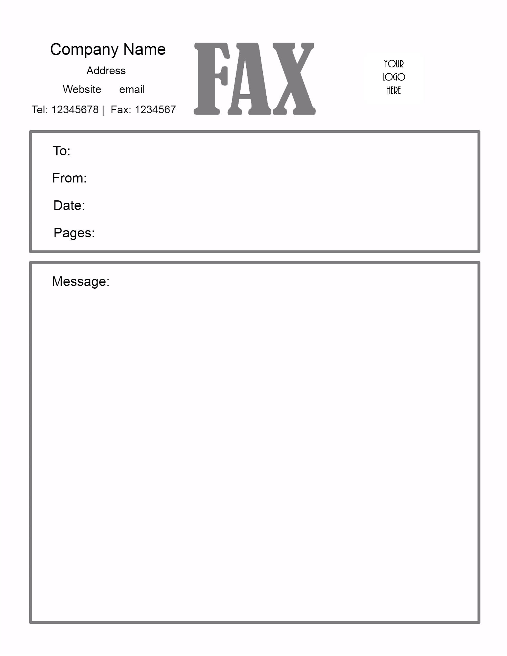 Free Fax Cover Sheet Template Customize Online Then Print