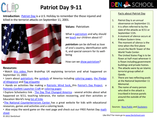 Free Patriot Day 9 11 Activities And Printables Free 