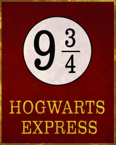 Free Platform 9 3 4 Printable Download Harry Potter 