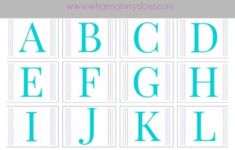 Free Printable Alphabet Letters A To Z LARGE Upper Case