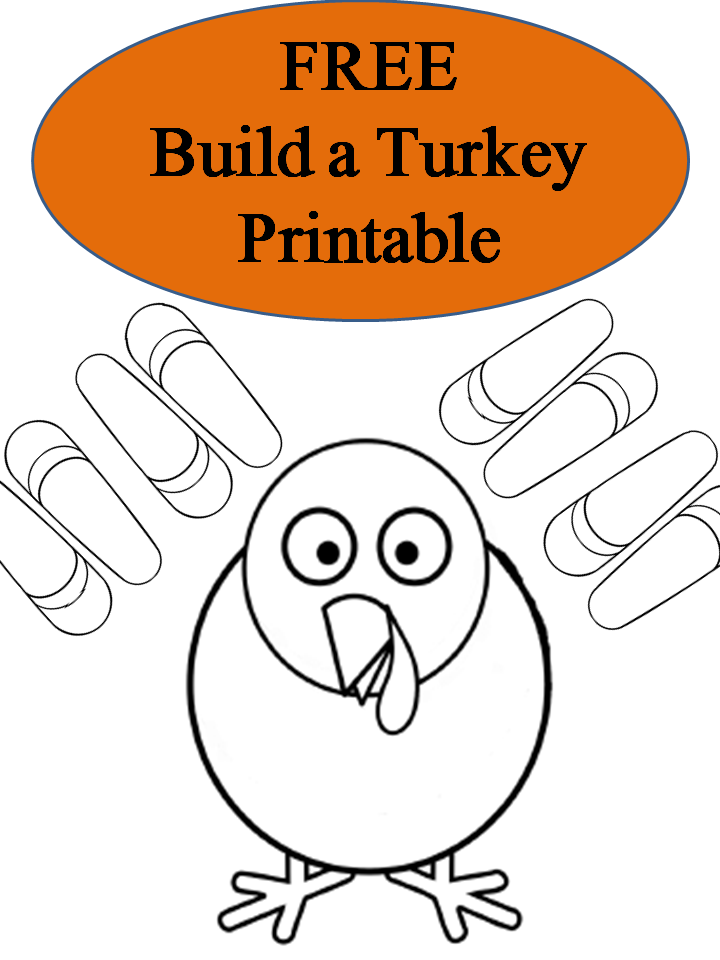 FREE Printable BUILD A TURKEY Booklet