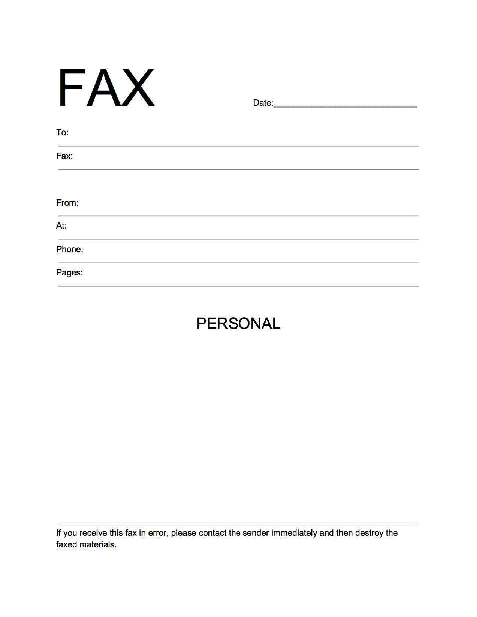 Free Printable Fax Cover Sheet No Download Shop Fresh