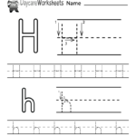 Free Printable Letter H Alphabet Learning Worksheet For