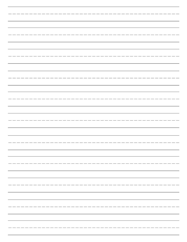 Free Printable Kindergarten Writing Paper