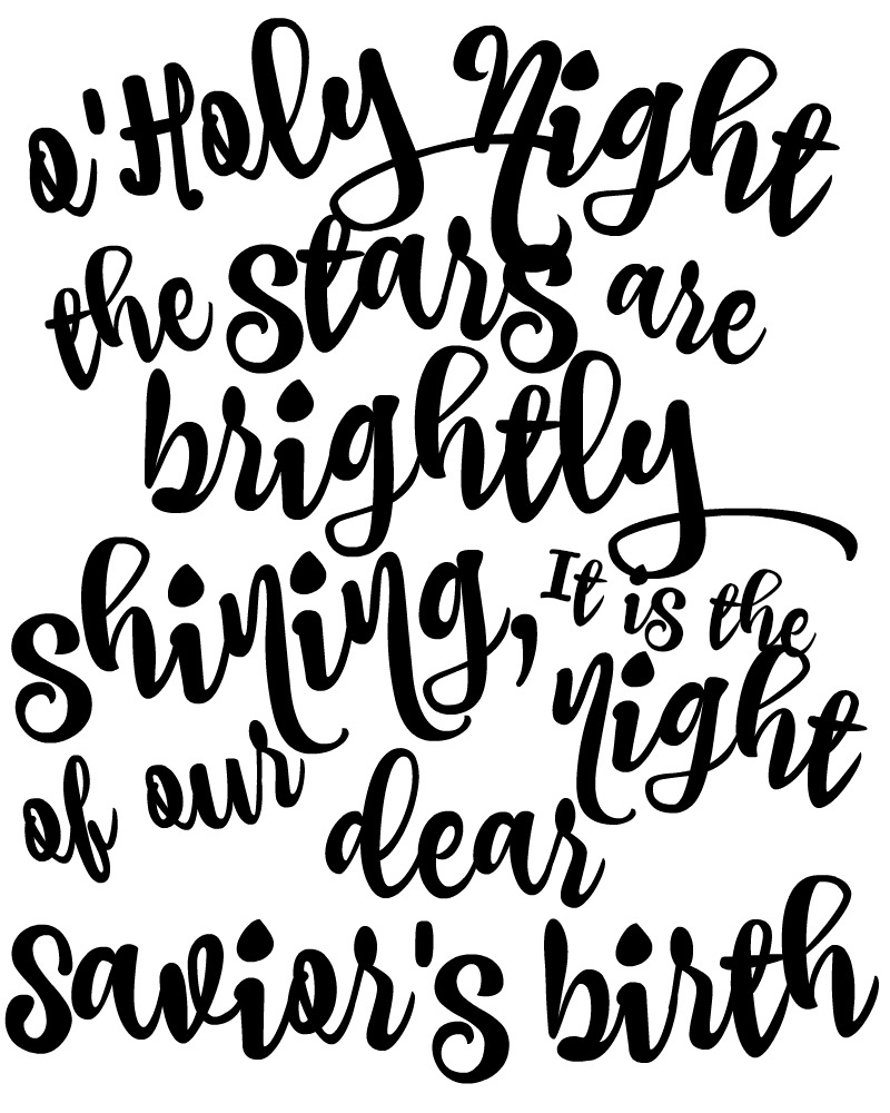 O Holy Night Free Printable