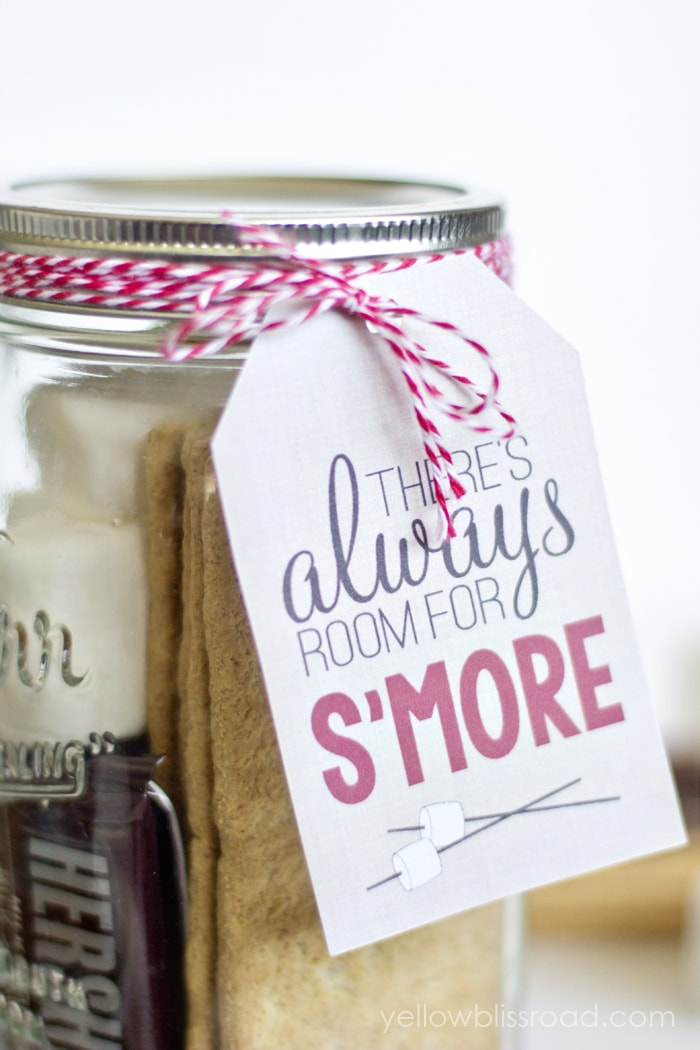 Free Printable S Mores Gift Tag