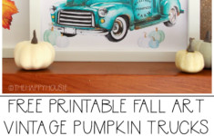 Free Printable Vintage Truck Heritage Pumpkin Farm Prints