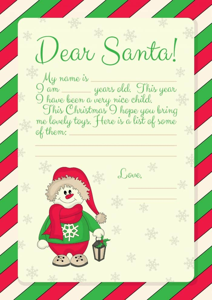 Free Printables Letter To Santa Templates And How To Get