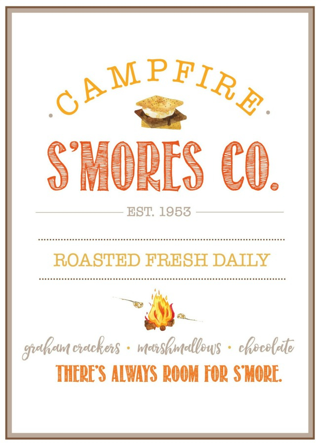 Free S mores Printables And Labels Clean And Scentsible