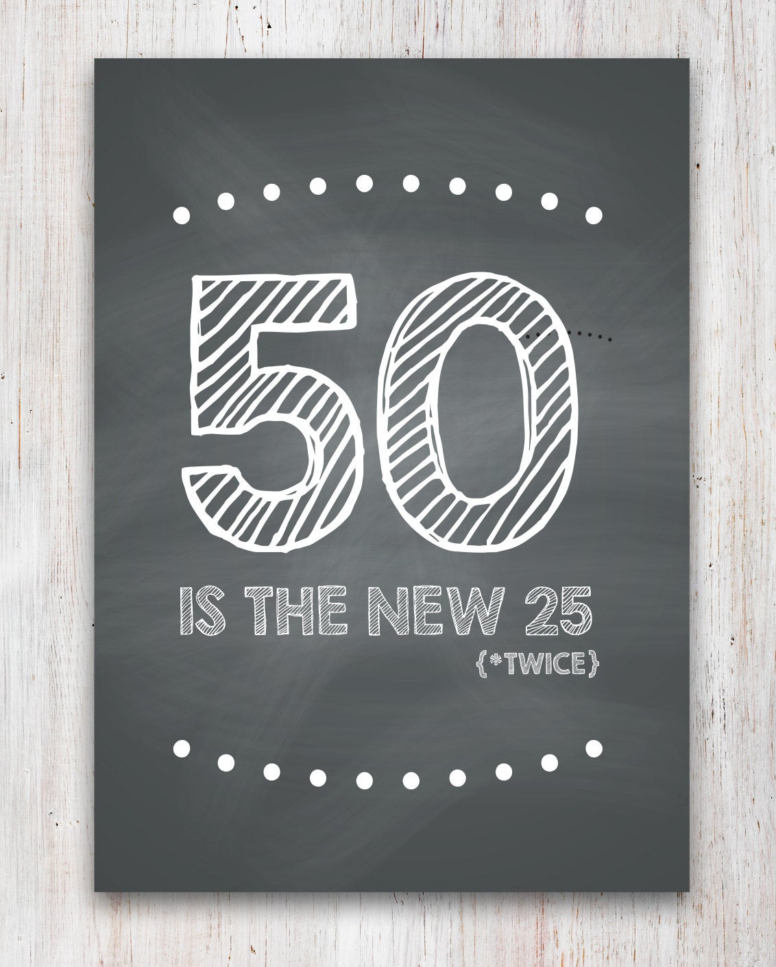 Funny 50th Birthday Card Printable