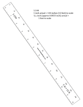 Hobbyist 144th Scale Ruler Printable Ruler