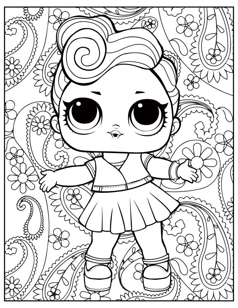 L O L Surprise Free Printable Coloring Pages Free 