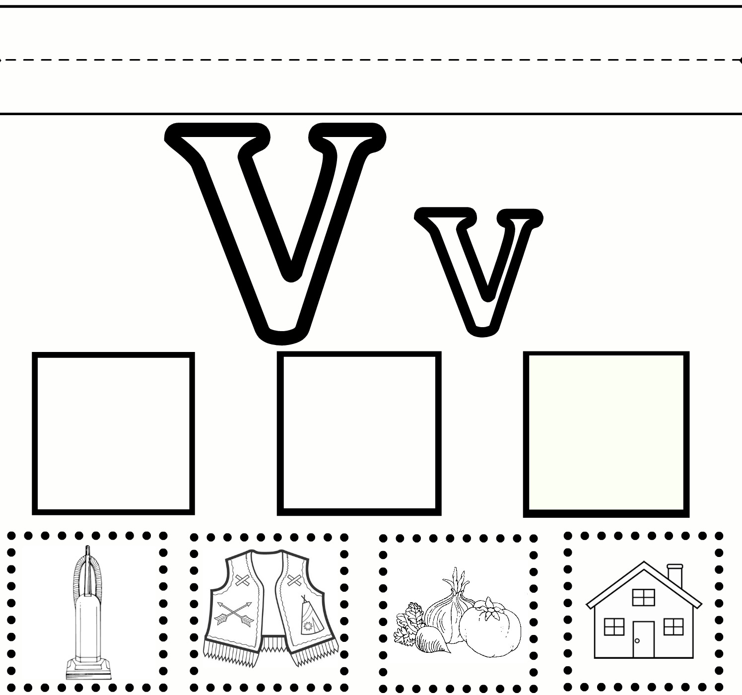 Letter V Worksheets To Print Activity Shelter