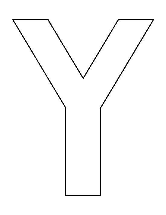 Letter Y Pattern Use The Printable Outline For Crafts 