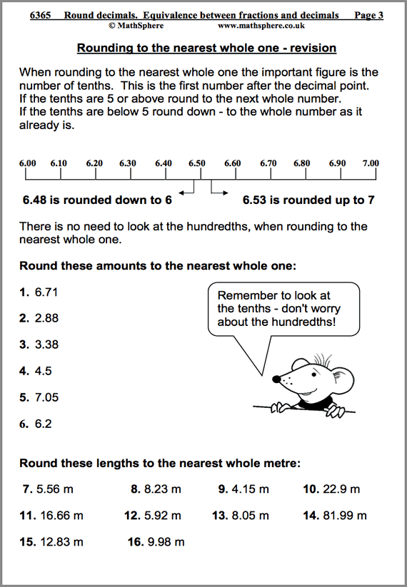 MathSphere Year 6 Maths Worksheets