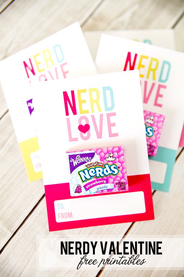 Nerdy Valentine s Day Free Printables Frog Prince Paperie