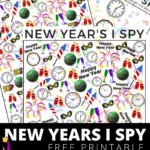 New Years Counting I SPY Activity For Kids FREE Printable