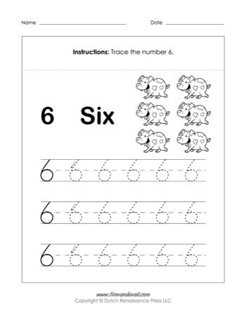 Number 6 Worksheet Tim s Printables