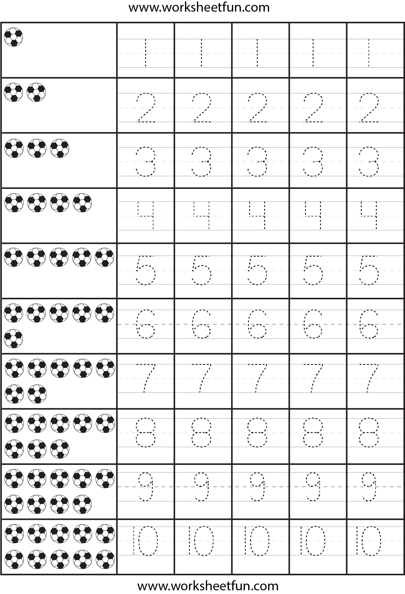 Number Tracing 1 Worksheet FREE Printable Worksheets 