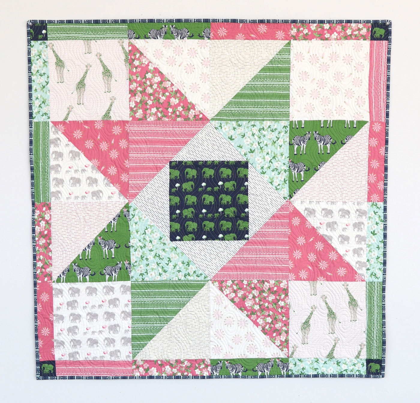 Patchwork Star Baby Quilt Tutorial By Diary Of A Quilter 