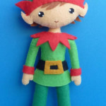 PDF Sewing Pattern To Make A Felt Christmas Elf