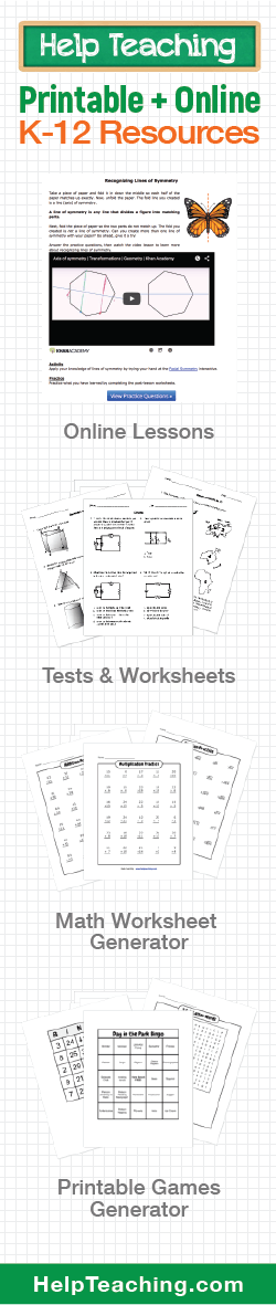 Printable And Online K 12 Tests And Worksheets