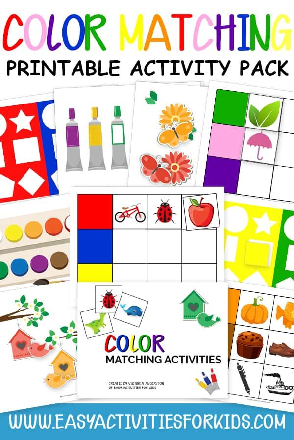 Printable Colors Quiet Book For Kids Teaching Colors Busy 