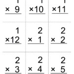 Printable Multiplication Flash Cards 0 9