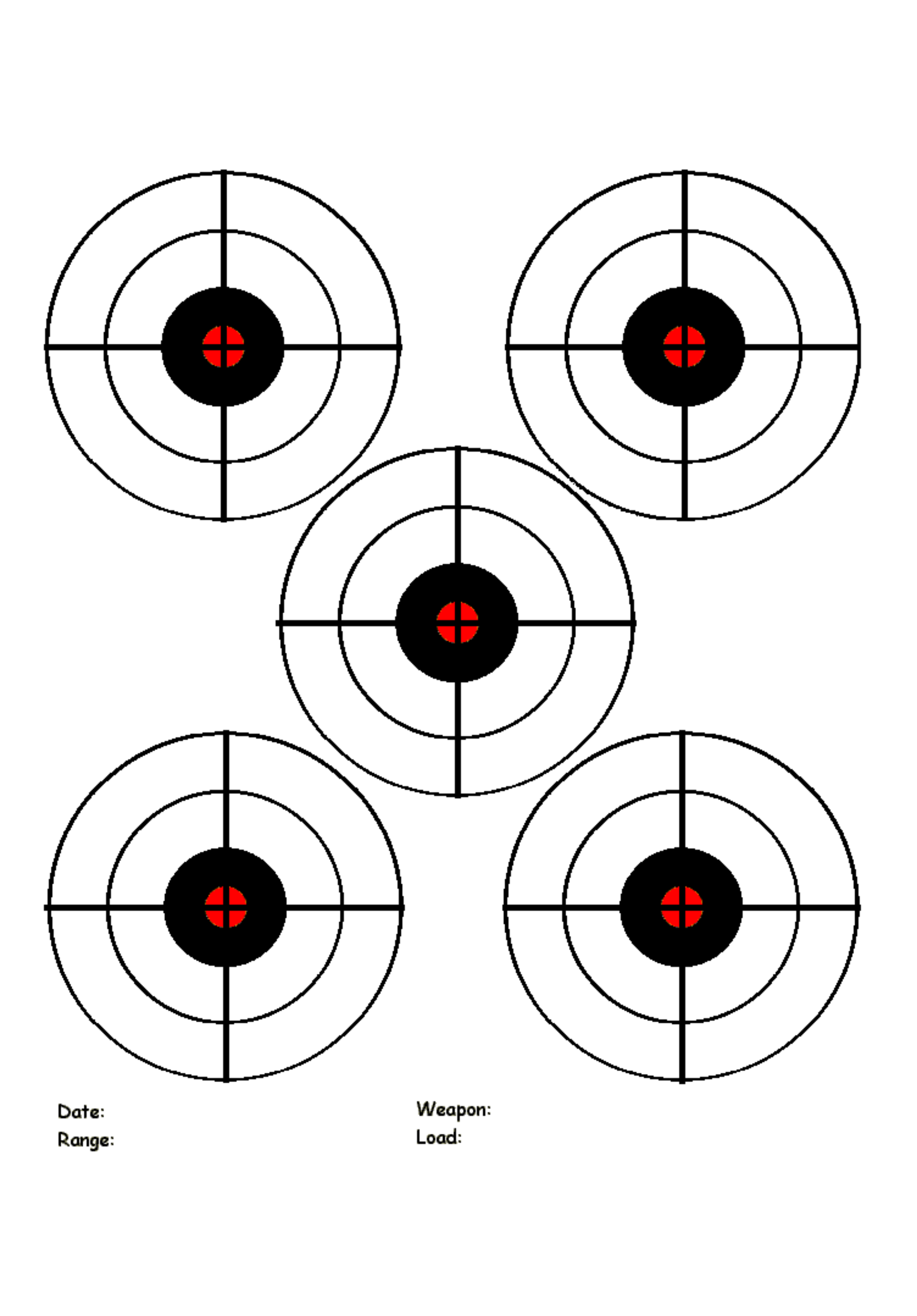 Printable Paper Targets Printable World Holiday