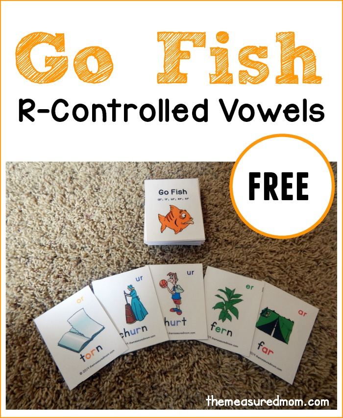 R controlled Vowels Go Fish The Measured Mom